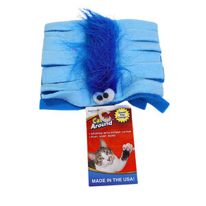 Imperial Cat Cat 'n Around - Jitters Catnip Toy - Blue 5 x 6 Inches
